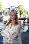 Amsterdam 29 juni 2018
Alwien Tulner met een kennis op de grachten van Amsterdam.