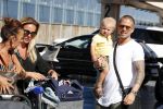 Marbella 26 juli 2018
Andre Hazes en zijn vriendin Monique en zoontje Dre vieren vakantie met Monique haar ouders in een villa van vrienden