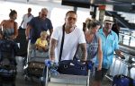 Marbella 26 juli 2018
Andre Hazes en zijn vriendin Monique en zoontje Dre vieren vakantie met Monique haar ouders in een villa van vrienden