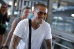 Marbella 26 juli 2018
Andre Hazes en zijn vriendin Monique en zoontje Dre vieren vakantie met Monique haar ouders in een villa van vrienden