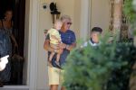 Marbella 26 juli 2018
Andre Hazes en zijn vriendin Monique en zoontje Dre vieren vakantie met Monique haar ouders in een villa van vrienden
