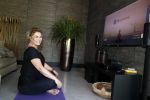 Utrecht 17 juli 2018
Antje Monteiro fitness video s in haar huis.