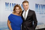 Amsterdam 17 juli 2018
Premiere Mamma mia in Tuschinski.  Antje Monteiro en Josh Dylan