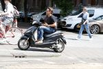 Amsterdam 19 juli 2018
Bas Smit op zijn scooter.