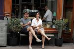 Amsterdam 22 juli 2018
Beau v Erven Dorens en zijn vrouw Selly drinken koffietje op de utrechtsestraat.