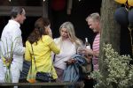 Amsterdam 13 juli 2018
Bridget Maasland en Leon de Ruiter op terras met Carolien de Bruijn en Erik de Vogel