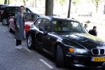 Amsterdam 29 juni 2018
Connie Palmen op weg naar haar BMW Z3 uit 1999.