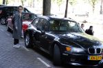 Amsterdam 29 juni 2018
Connie Palmen op weg naar haar BMW Z3 uit 1999.