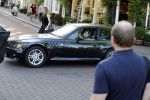 Amsterdam 29 juni 2018
Connie Palmen op weg naar haar BMW Z3 uit 1999.