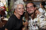 Amsterdam 13 juli 2018
Opening cafe Mimi van actrice Linde van den Heuvel en â€¦. Doris Baten met een kennis