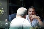Amsterdam 24 juli 2018
Dusan tadic ( speler ajax) op terras bij v Dam.
