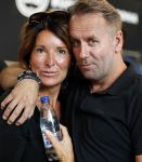 Amsterdam 9 juli 2018
Edgar Meier met een kennis op modefabriek