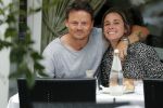 Amsterdam 18 juli 2018
Ellen Hoog met haar man Kelvin de Lang op terras.