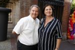 Amsterdam 15 juli 2018
Frits Huffnagel feestje voor zijn 50e verjaardag bij hotel the Grand. Erwin v Lambaart met vrouw