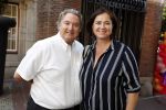 Amsterdam 15 juli 2018
Frits Huffnagel feestje voor zijn 50e verjaardag bij hotel the Grand. Erwin v Lambaart met vrouw