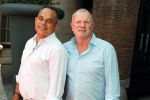 Amsterdam 15 juli 2018
Frits Huffnagel feestje voor zijn 50e verjaardag bij hotel the Grand. Evert Santegoeds met Robert Halewijn