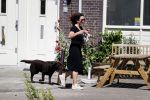 Amsterdam 1 juli 2018
Femke Halsema doet boodschappen en wandelt met haar hond.