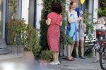 Amsterdam 28 juni 2018
Femke Halsema krijgt bloemen omdat ze de nieuwe burgemeester van Amsterdam wordt.