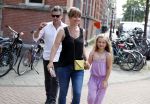 Amsterdam 13 juli 2018
Opening cafe Mimi van actrice Linde van den Heuvel en â€¦. Frederik Brom Nienke Romer en hun kinderen