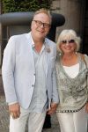 Amsterdam 15 juli 2018
Frits Huffnagel feestje voor zijn 50e verjaardag bij hotel the Grand. Frits met Willeke Alberti