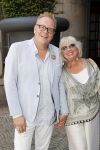 Amsterdam 15 juli 2018
Frits Huffnagel feestje voor zijn 50e verjaardag bij hotel the Grand. Frits met Willeke Alberti