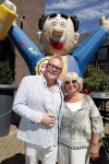 Amsterdam 15 juli 2018
Frits Huffnagel feestje voor zijn 50e verjaardag bij hotel the Grand. Frits met Willeke Alberti