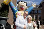Amsterdam 15 juli 2018
Frits Huffnagel feestje voor zijn 50e verjaardag bij hotel the Grand. Frits met Willeke Alberti