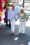 Amsterdam 15 juli 2018
Frits Huffnagel feestje voor zijn 50e verjaardag bij hotel the Grand. Frits met Willeke Alberti