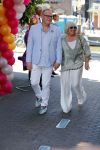 Amsterdam 15 juli 2018
Frits Huffnagel feestje voor zijn 50e verjaardag bij hotel the Grand. Frits met Willeke Alberti
