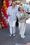 Amsterdam 15 juli 2018
Frits Huffnagel feestje voor zijn 50e verjaardag bij hotel the Grand. Frits met Willeke Alberti