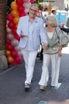 Amsterdam 15 juli 2018
Frits Huffnagel feestje voor zijn 50e verjaardag bij hotel the Grand. Frits met Willeke Alberti