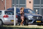 Almere 3 juli 2018
Glennis Grace met haar nieuwe vriend Levy Simon op terras.