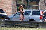 Almere 3 juli 2018
Glennis Grace met haar nieuwe vriend Levy Simon op terras.