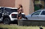 Almere 3 juli 2018
Glennis Grace met haar nieuwe vriend Levy Simon op terras.