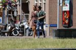 Almere 3 juli 2018
Glennis Grace met haar nieuwe vriend Levy Simon op terras.