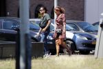Almere 3 juli 2018
Glennis Grace met haar nieuwe vriend Levy Simon op terras.