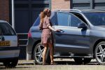 Almere 3 juli 2018
Glennis Grace met haar nieuwe vriend Levy Simon op terras.