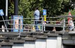Amsterdam 4 juli 2018
Hans Teeuwen fluitend op straat.