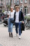 Amsterdam 13 juli 2018
Holly Brood en Soy Kroon op vespa scooter