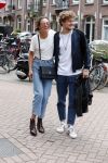 Amsterdam 13 juli 2018
Holly Brood en Soy Kroon op vespa scooter