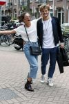 Amsterdam 13 juli 2018
Holly Brood en Soy Kroon op vespa scooter