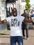 Amsterdam 14 juli 2018
Jandino Asporaat op straat in Amsterdam.
