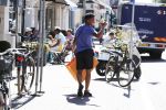 Amsterdam 2 juli 2018
Justin Kluivert met een vriend op de pc hooftstraat.