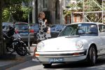 Amsterdam 28 juli 2018
Kimberley Klaver met haar nieuwe vriend Michel v d Bergh in zijn porsche