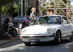 Amsterdam 28 juli 2018
Kimberley Klaver met haar nieuwe vriend Michel v d Bergh in zijn porsche