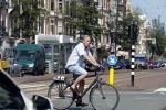 Amsterdam 13 juli 2018
Maarten Spanjer op de fiets.