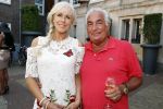 Amsterdam 15 juli 2018
Frits Huffnagel feestje voor zijn 50e verjaardag bij hotel the Grand. Marga Bult met partner Ludo Voeten