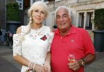 Amsterdam 15 juli 2018
Frits Huffnagel feestje voor zijn 50e verjaardag bij hotel the Grand. Marga Bult met partner Ludo Voeten