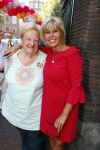 Amsterdam 15 juli 2018
Frits Huffnagel feestje voor zijn 50e verjaardag bij hotel the Grand. Margriet Zegers met Erica Terptra