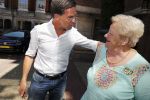 Amsterdam 15 juli 2018
Frits Huffnagel feestje voor zijn 50e verjaardag bij hotel the Grand. Erica Terpstra en Mark Rutte